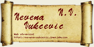 Nevena Vukčević vizit kartica